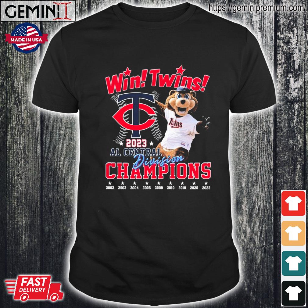 Official T.C. Bear Wins Minnesota Twins 2023 AL Central Division Champions  Shirt, hoodie, sweater and long sleeve