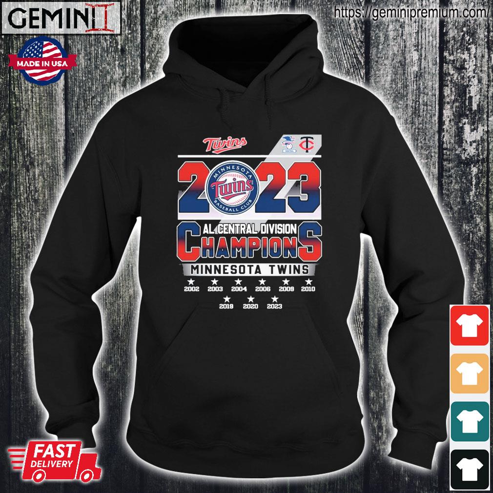 Minnesota Baseball Club Twins 2023 Al Central Division Champions Minnesota  Twins shirt, hoodie, sweater, long sleeve and tank top