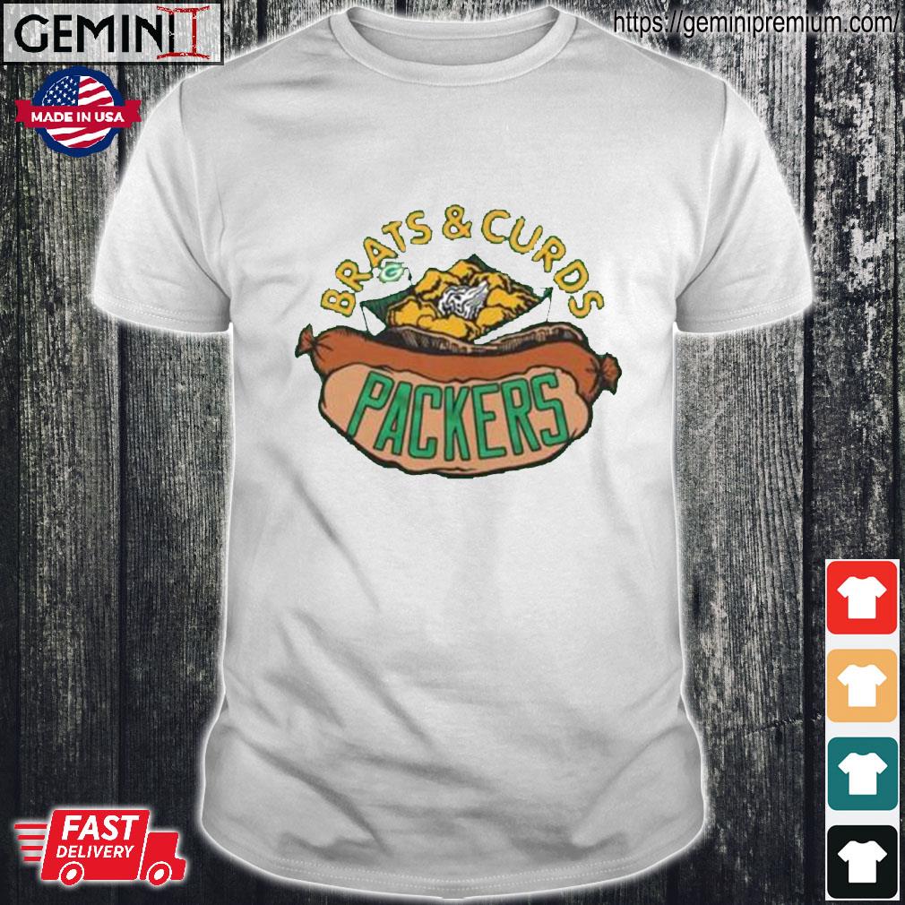 Brats Curds Packers Shirt, hoodie, sweater, long sleeve and tank top