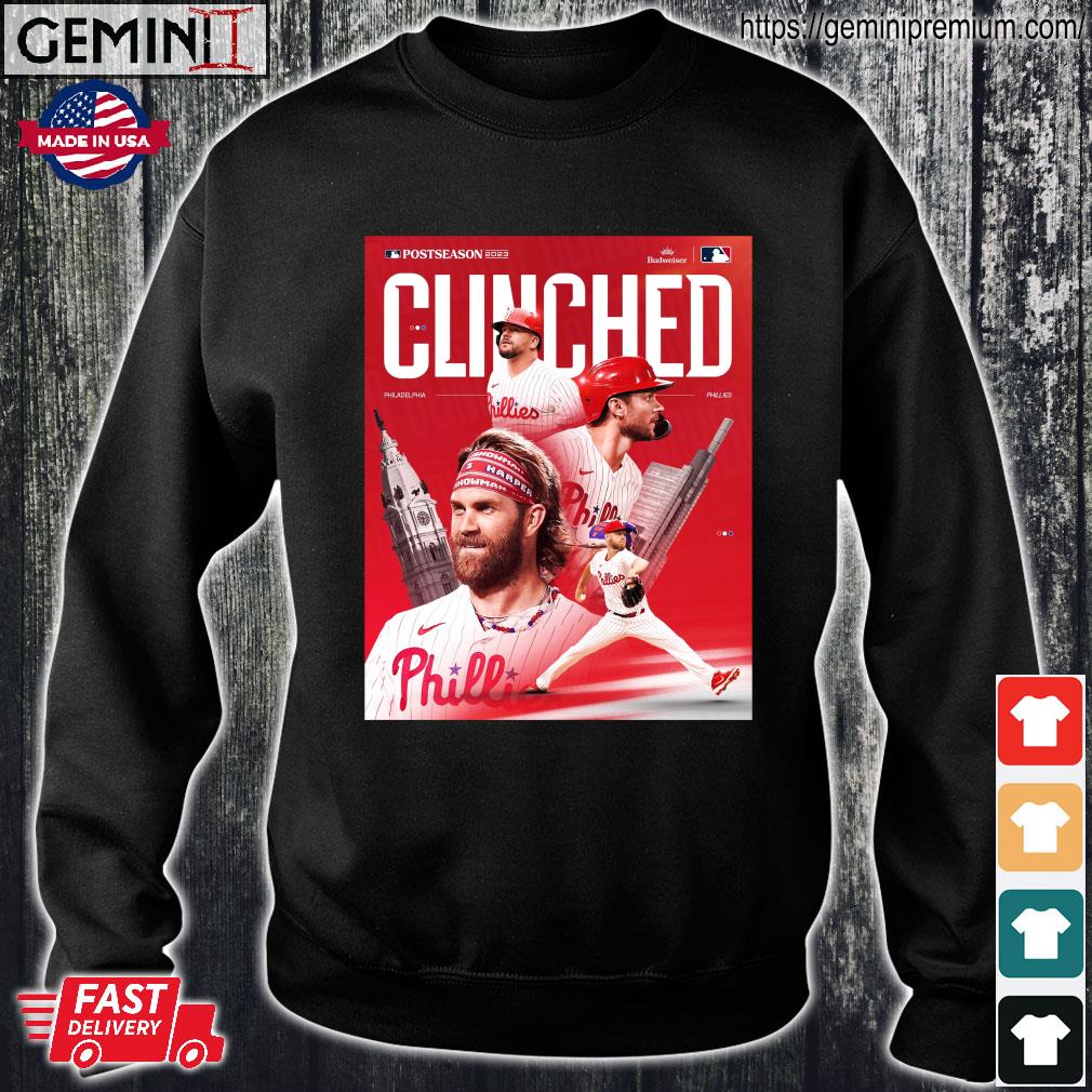 Philadelphia Phillies Postseason Clinched 2023 Take October Shirt, hoodie,  sweater, long sleeve and tank top