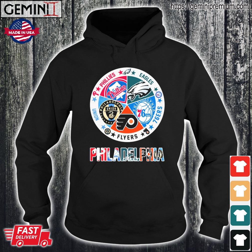 Philadelphia Sports Teams Phillies, Eagles, 47ers, Flyers, Union Logo Shirt,  hoodie, sweater, long sleeve and tank top