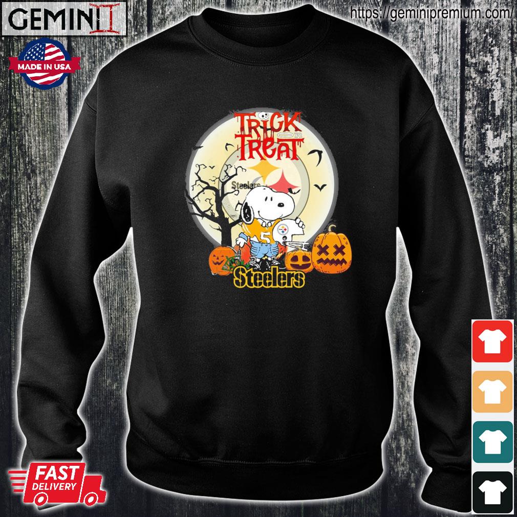 Snoopy Trick Or Treat Halloween Pittsburgh Steelers 2023 T-shirt, hoodie,  sweater, long sleeve and tank top