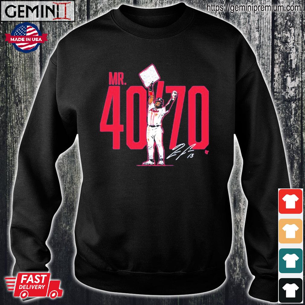 Ronald Acuna Jr. Mr 40 70 signature tee, hoodie, sweater, long sleeve and  tank top