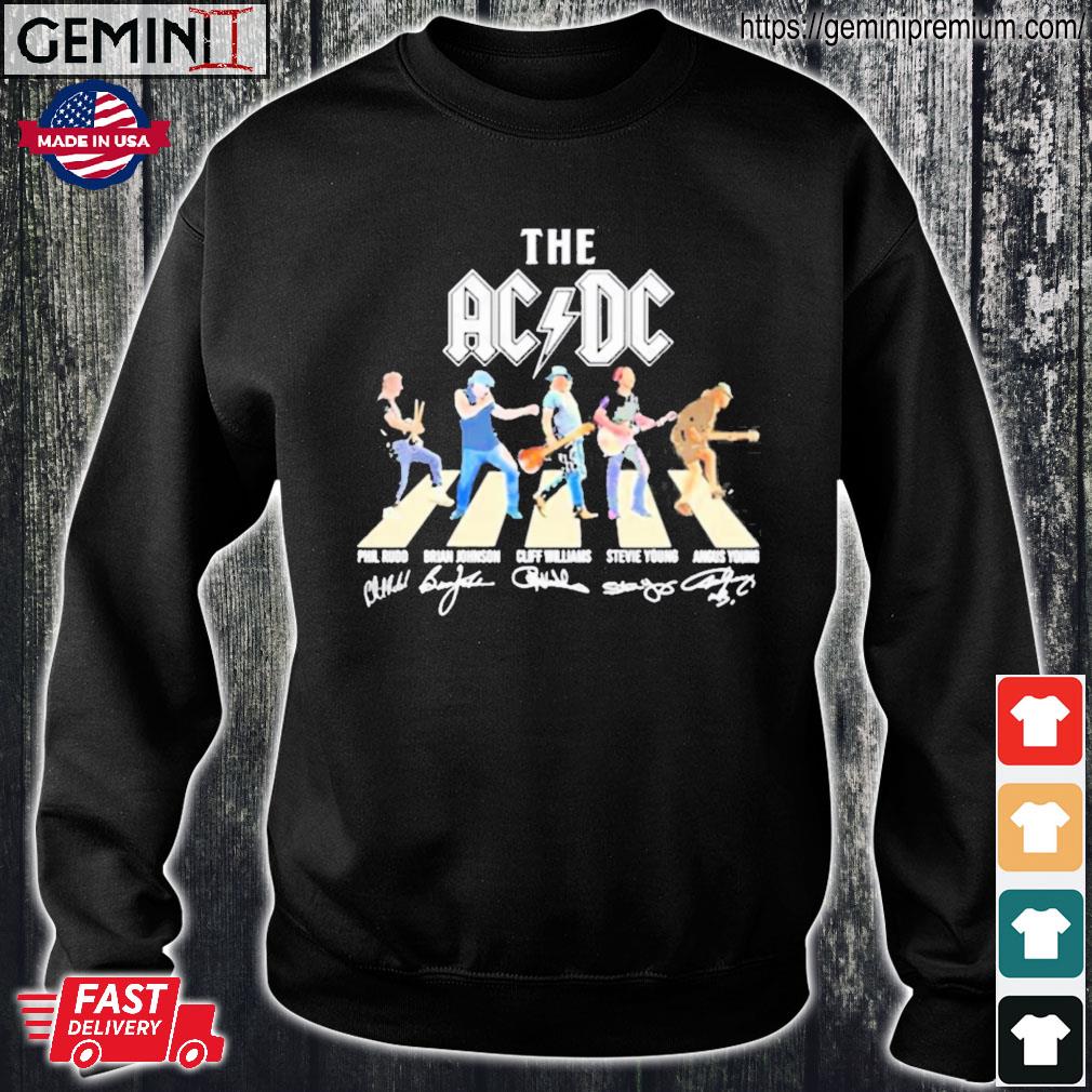 The Ac Dc Band Abbey Road Signatures Shirt, hoodie, sweater, long